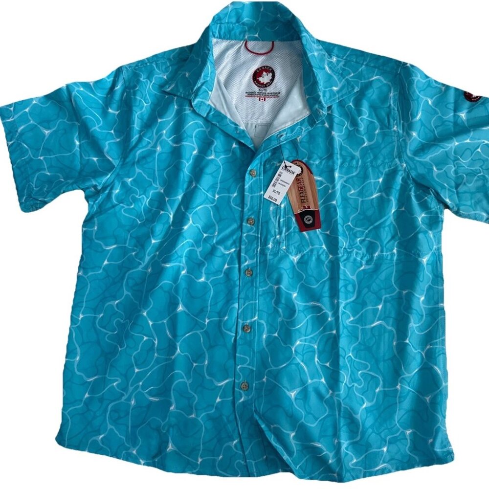 Canada Weathergear Men’s Performance Aqua Sun Quick Dry Shirt I XL